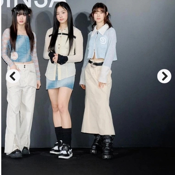 Lovito Off White Denim Mermaid Fairycore Casual Flared Whimsigoth Midi Skirt - Picture 4 of 8